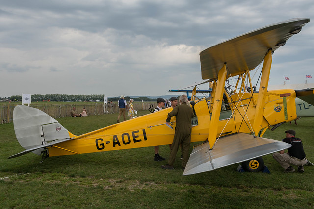 De Havilland DH82 Tiger Moth G-AOEI, Goodwood Revival 2023