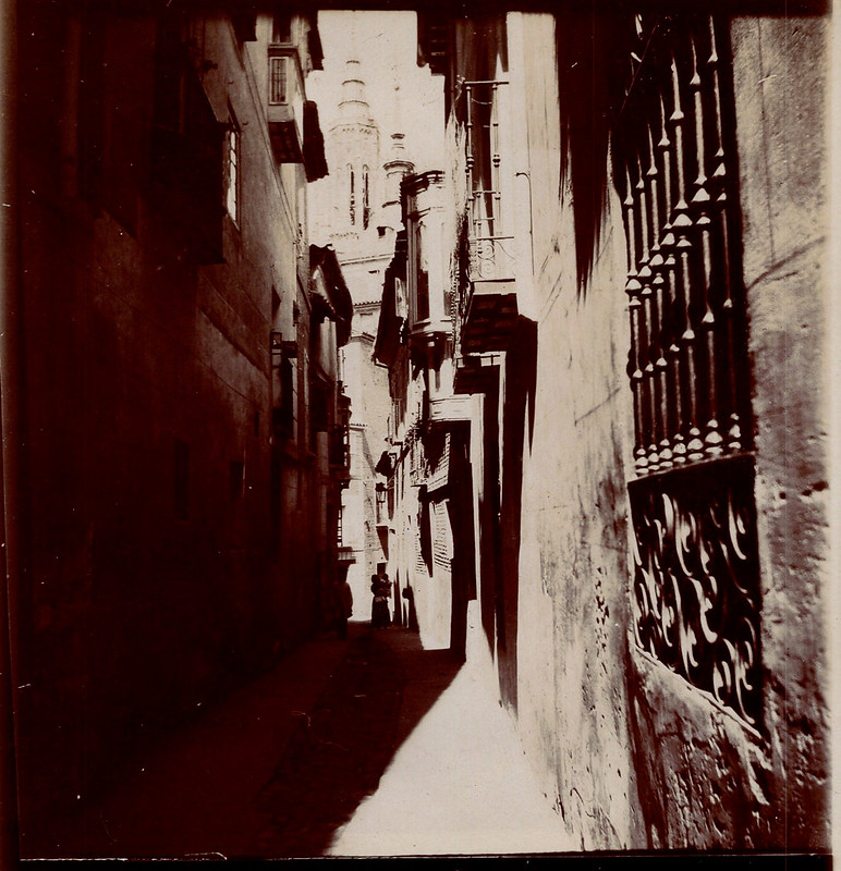 Calle de San Marcos en 1904. Fotografía de Antonín Wiehl.  Colección de Bruno Tartarin.