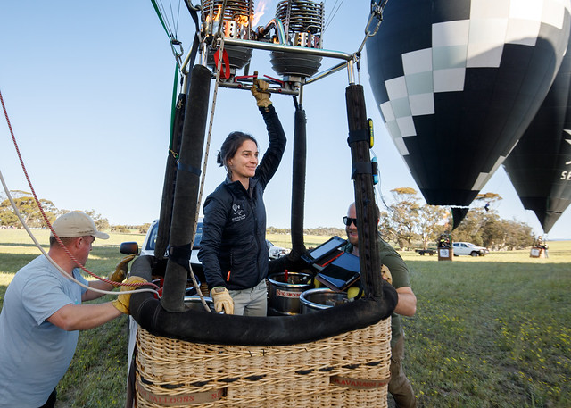 Nicola Scaife (AUS), winner of the 5th FAI Women's World Hot Air Balloon Championship 2023