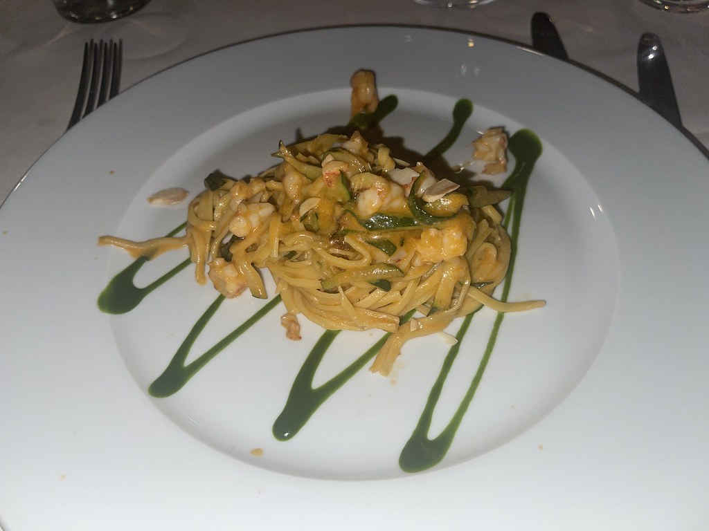 Seafood pasta, Locanda Pozzetto, Laveno-Mombello, Italy