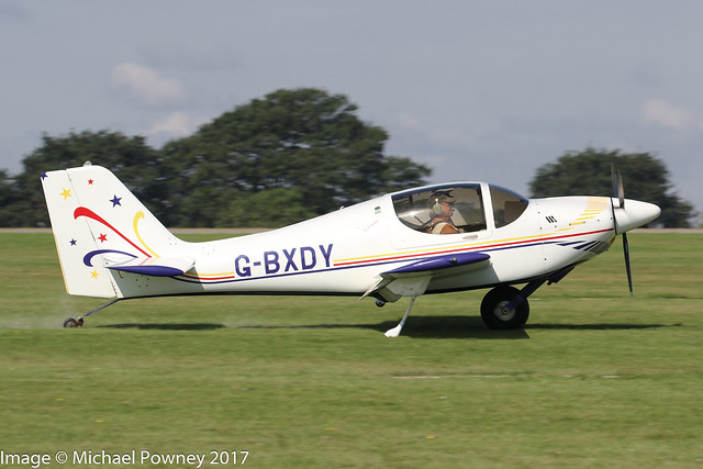 G-BXDY - 1997 build Europa Aviation Europa, arriving on Runway 03R at Sywell during the 2017 LAA Rally