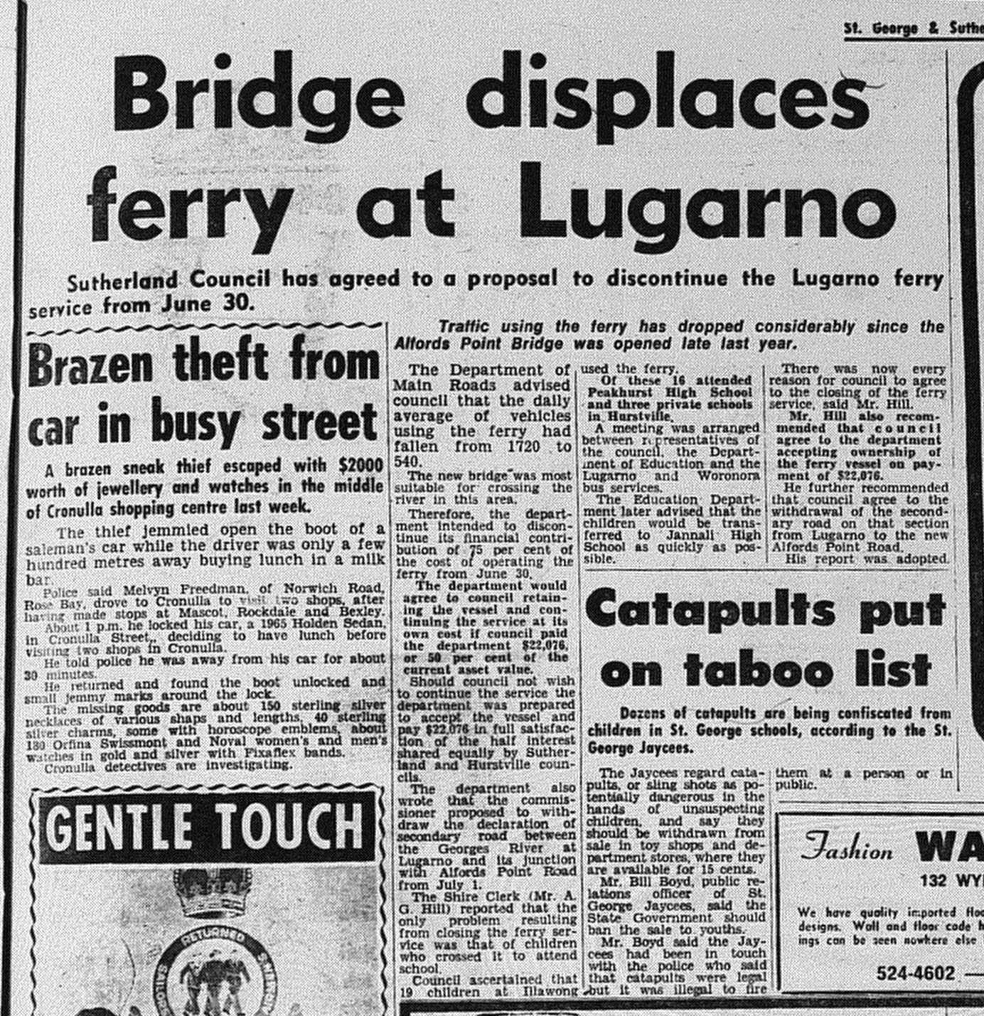 Lugarno Ferry April 3 1974 The Leader 15
