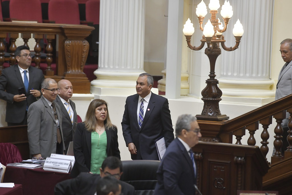 Plan Boluarte: Ministro del Interior, Vicente Romero llega a lña Comisiopn de Presupuesto del Congreso (Foto: Mininter).