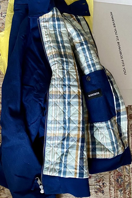 I #ordered a #jacket in the style of the #HarringtonJacket from #Bonobos, 100% #cotton 👌