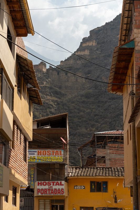 Ollantaytambo is a funny mix of colonial buildings surrounded by Incan and pre-Incan ruins.