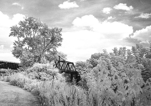 Old Railroad Bridge - Infrared Film