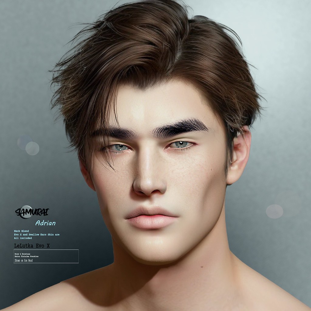 SAMURAI HQ::.. NEW "ADRIAN" Men Skin EvoX In Store Now! (Second Life)