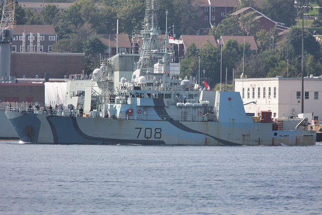 2023 Fleet Week HMCS Moncton (MM 708) Kingston-class Coastal Defence Vessel, Halifax Harbour Nova Scotia