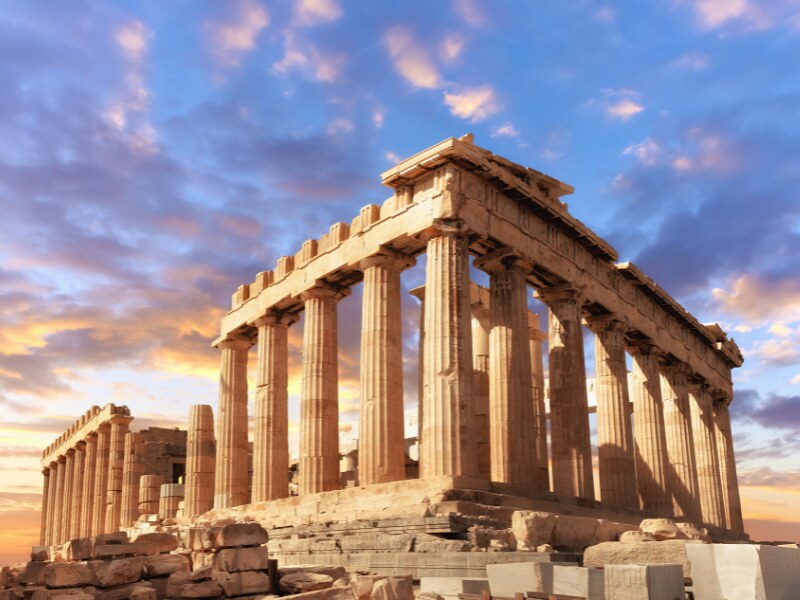 major landmarks in Europe - Parthenon