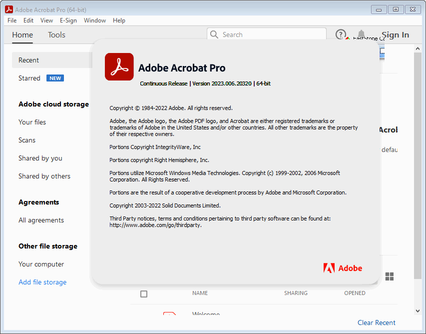 Working with Adobe Acrobat Pro DC 2023.006.20320 full license