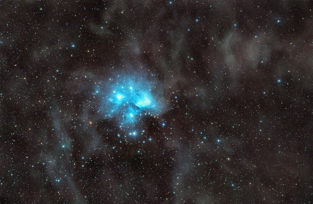 Pleiades in the dust