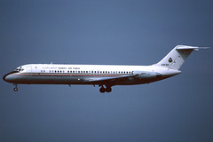 Kuwait Air Force DC-9-32F KAF321 LHR 14/08/1996