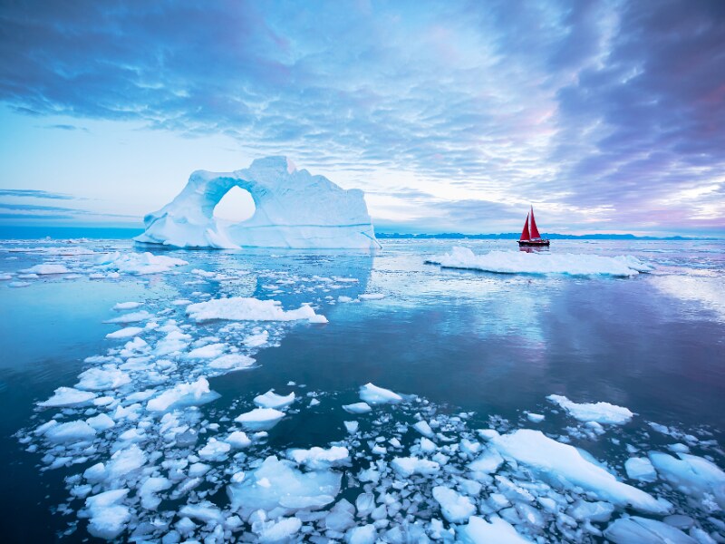 major landmarks in Europe - The ice sheet, Greenland