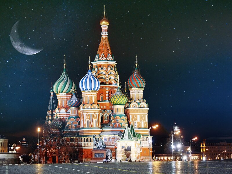 major landmarks in Europe - Red Square