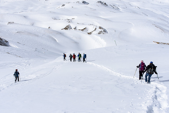 De grote Vanoise ronde, Sneeuwschoen huttentocht