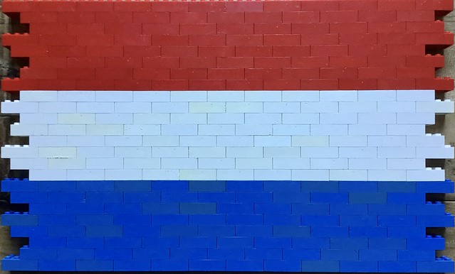 Dutch vlag made of Dutch LEGO test bricks