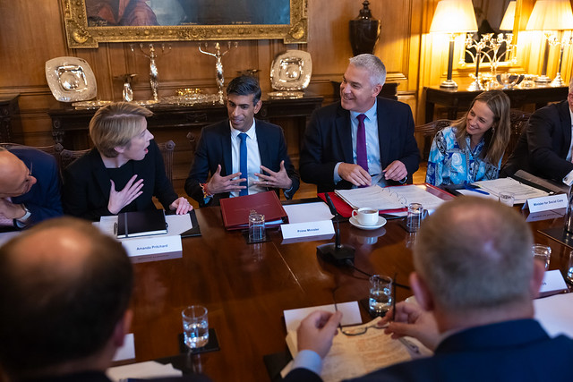 The Prime Minister chairs an NHS roundtable