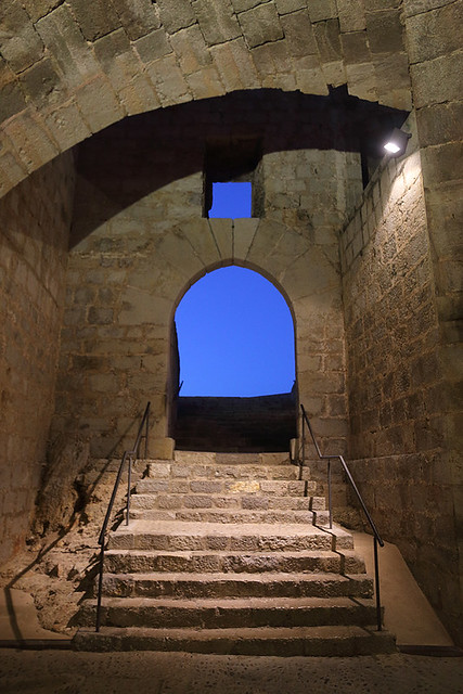 Staircase, Peniscola Castle, Castellon, Spain