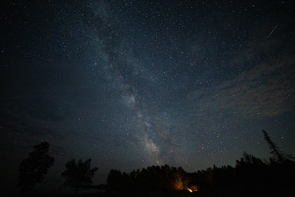 Campfire Beneath the Milky Way