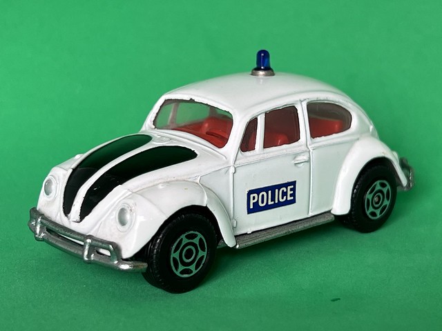 Corgi Toys - Number 373 - Volkswagen 1200 - Police Car - Miniature Diecast Metal Scale Model Emergency Services Vehicle