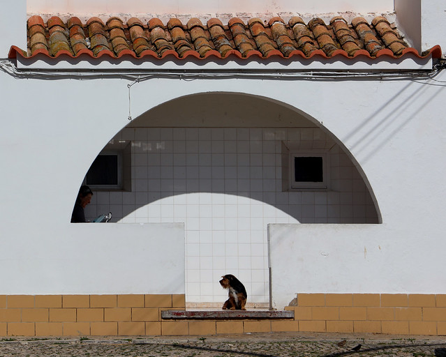 the guard in fuseta, portugal.