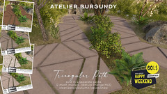Atelier Burgundy Triangular Path HW