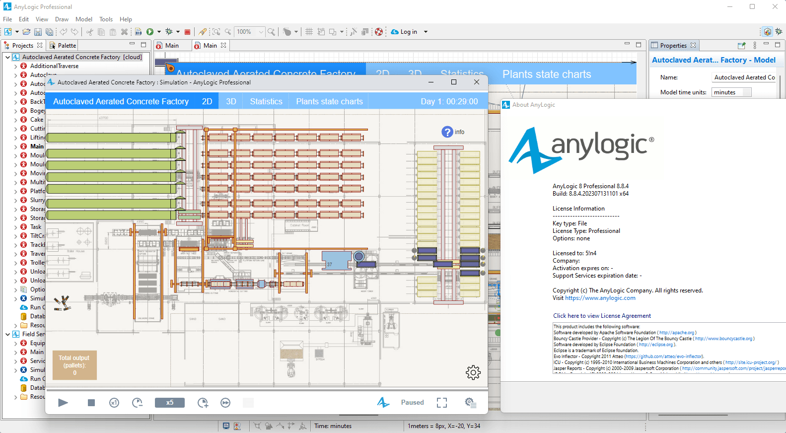 Working with AnyLogic Professional 8.8.4 full license