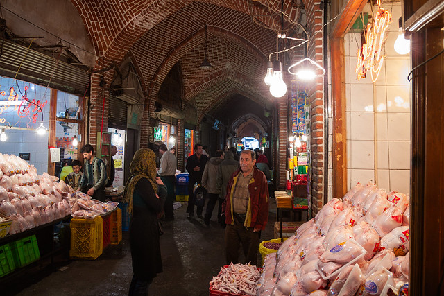 Chicken Feet and Poultry Market, Tabriz Bazaar, Iran