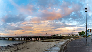 Panorama, Sunset, Ryde, Isle of Wight, 14 Aug 2023 (4)-Pano