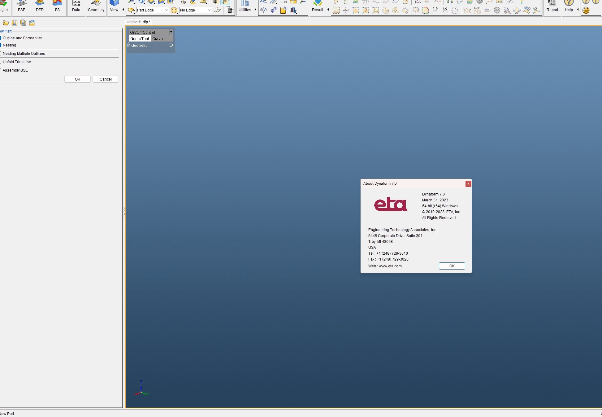 Working with ETA Dynaform 7.0.0 Build 2023.03.31 full license