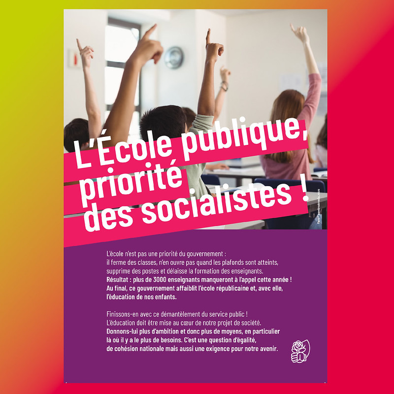 L'école publique, priorité des socialistes - 15 septembre 2023