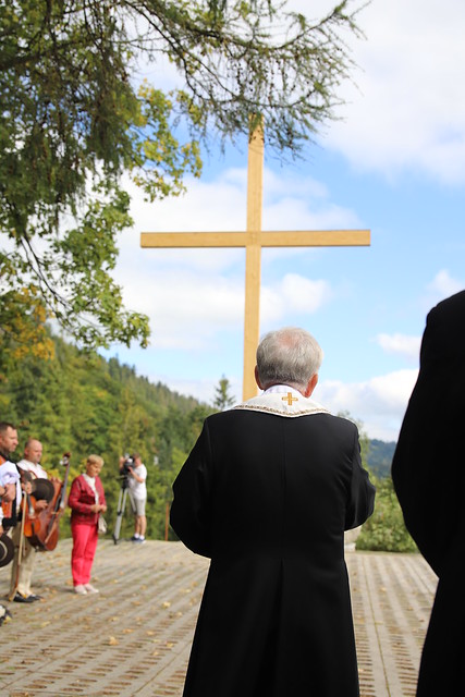 Poświęcenie krzyża przy stoku Gubałówki 15.09.2023 r.