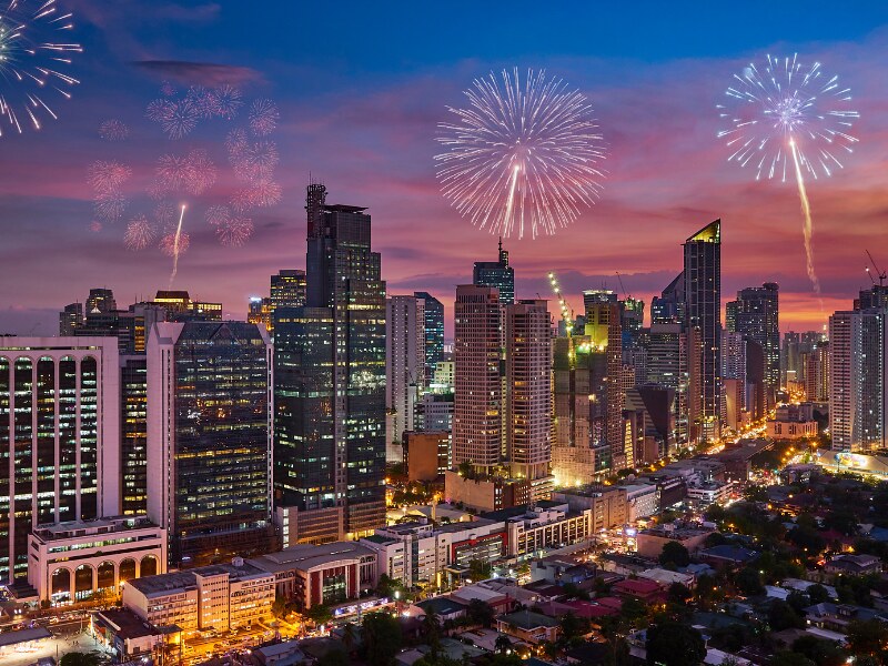 best places to spend New Years in Asia - Manila