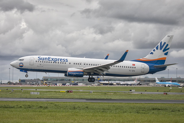 TC-SPD | SunExpress | Boeing B737-8AS(WL) | CN 34985 | Built 2011 | DUB/EIDW 15/03/2023 | ex EI-EPG, D-ASXY