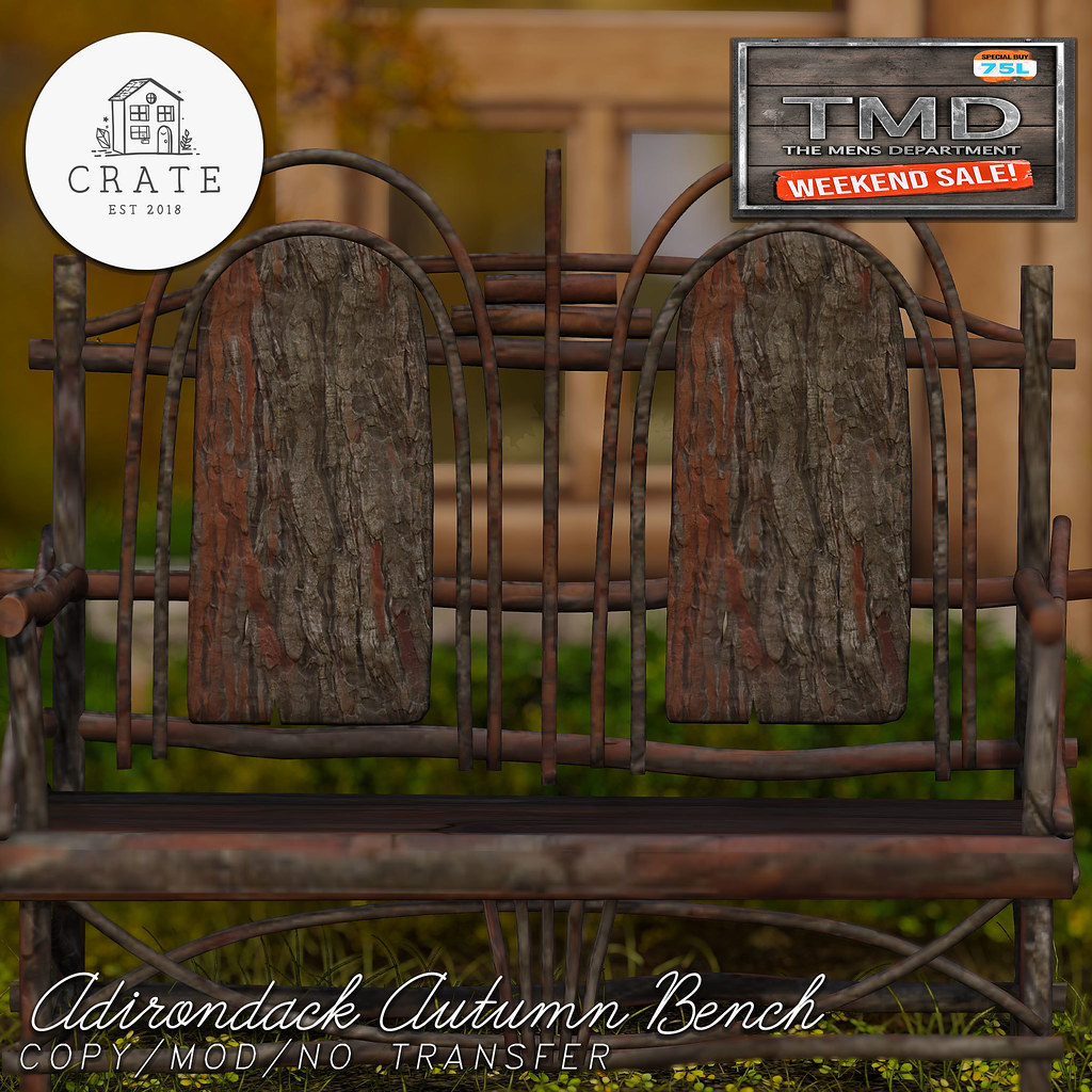 crate Adirondack Bench for TMD Weekend Sale!