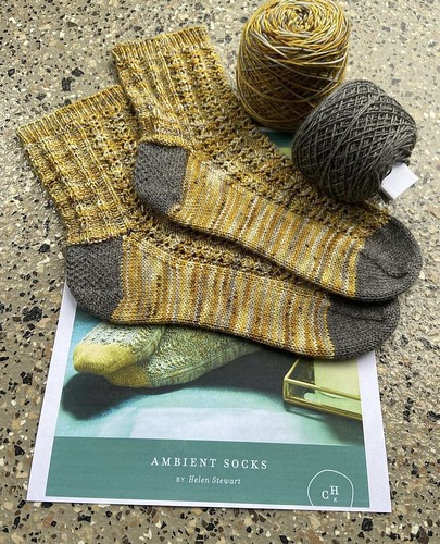 Rosemary (@coolknitsbyrose) finished her Ambient Socks by Helen Stewart @curioushandmade using La Bien Aimee Sock and CoopKnits Socks Yeah!