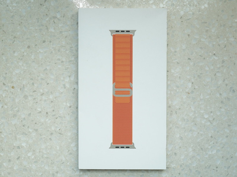 Apple Watch Alpine Loop (Orange) - Box Front