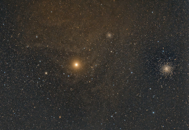 Messier 3 and Antares