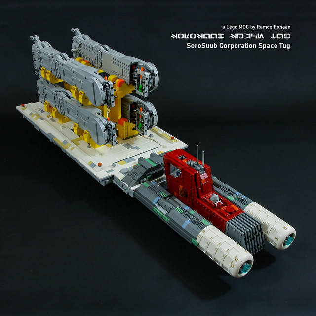 Lego Star Wars Space Tug MOC with Barge