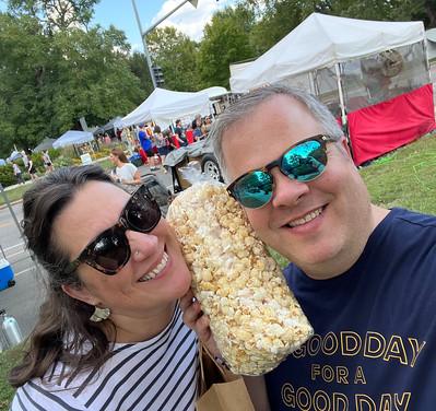 Art in the Park and Popcorn of Course!