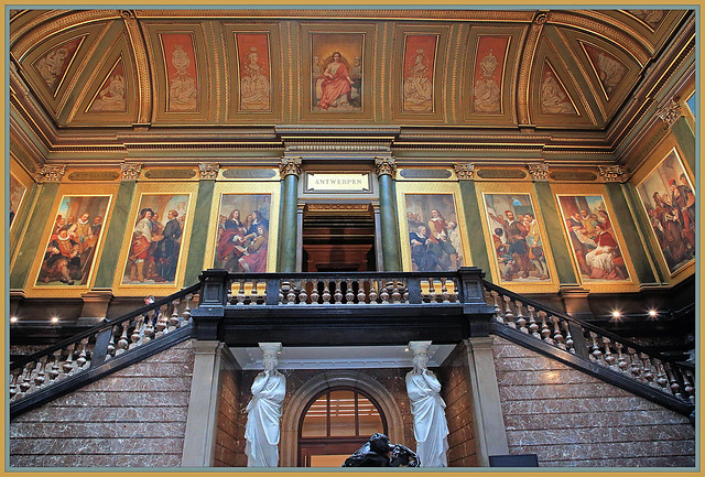 Hall intérieur du Musée des Beaux-Arts d'Anvers, Belgique