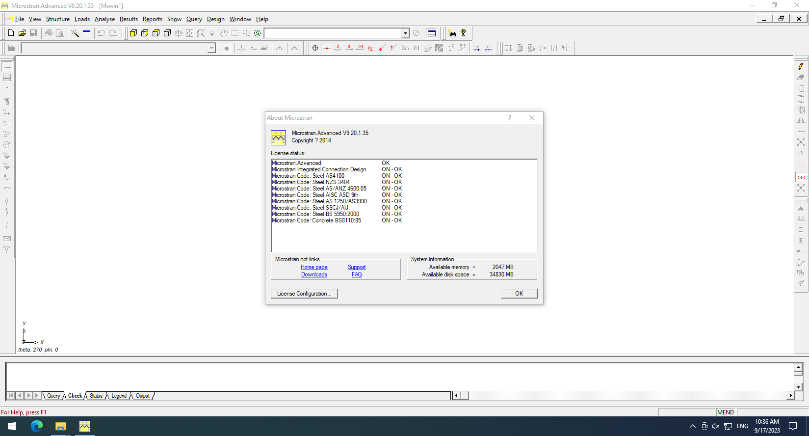 Working with Bentley Microstran Advanced 09.20.01.35 full license