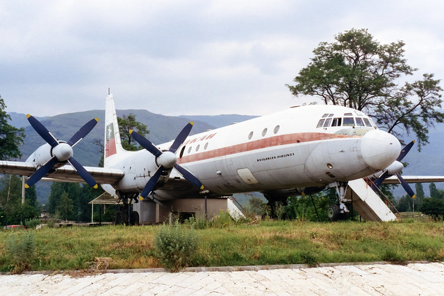 LZ-BEO Ilyushin IL-18D of Balkan Bulgarian Airlines preserved as a bar | Zlatitsa 10/Jun/1994