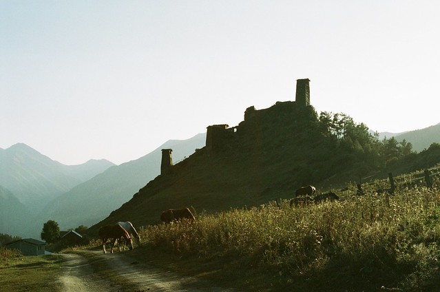 Keselo Fortress in Upper Omalo, Tusheti
