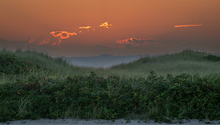 Behind the Dunes at Sunset
