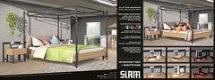 SLAM // modernist bed + nightstand @ MAN CAVE