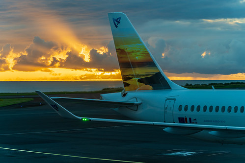 Airbus A220-300 at sunrise! | by lemarier1