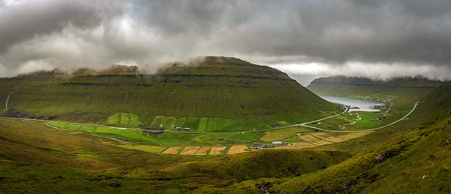Valley on the way to Tórshavn, Faroe Islands