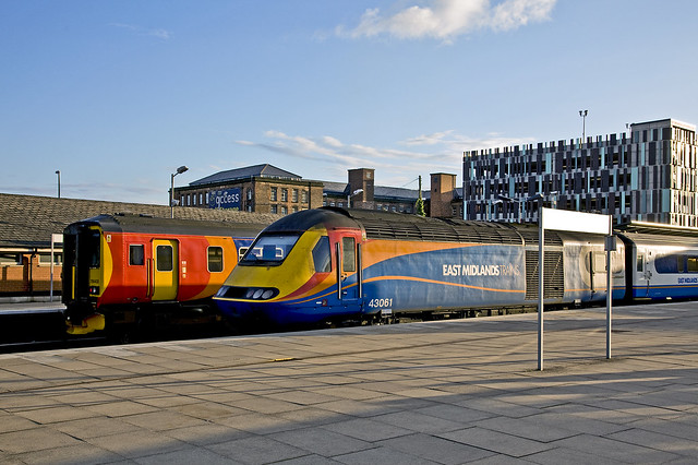 East Midlands Trains HST, Nottingham, April 2016