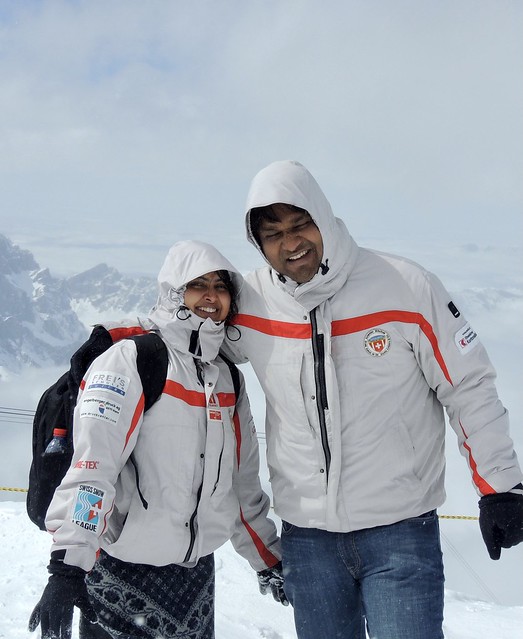 2014 Big Chill :  Rohit Sinha / रोहित सिन्हा with Anisha Jha/ अनिशा झा, Mt.Titlis 🇨🇭